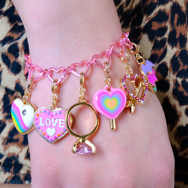 Charm It Gold Heart Ring Charm
