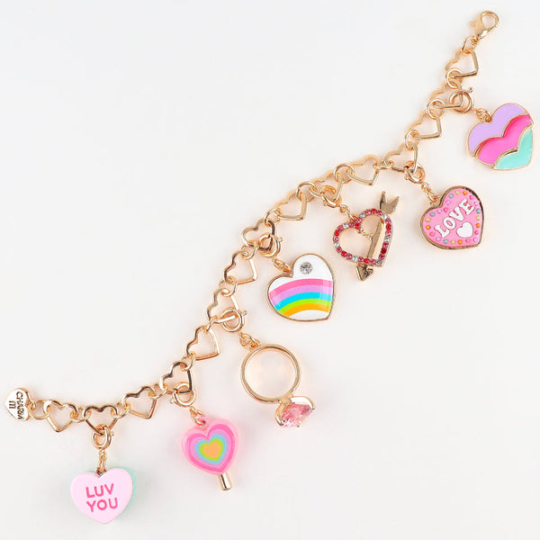 Charm It Gold Heart Chain Bracelet