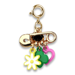 Charm It Girl Scout Gold Pin Charm
