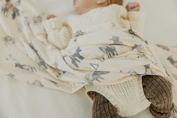 Knit Swaddle Blanket - Cody