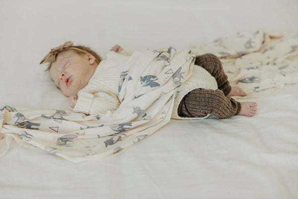 Knit Swaddle Blanket - Cody