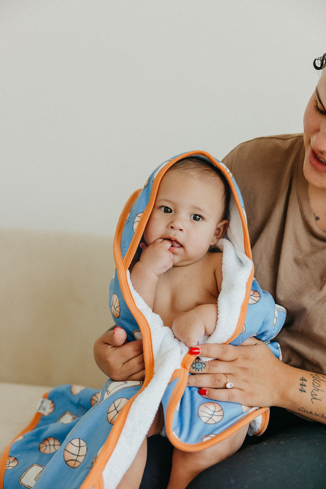 Knit Hooded Towel - Dunk