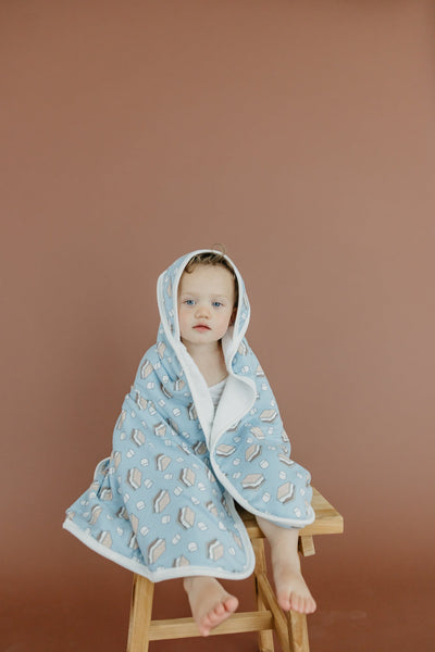 Premium Baby Knit Hooded Towel - S'mores