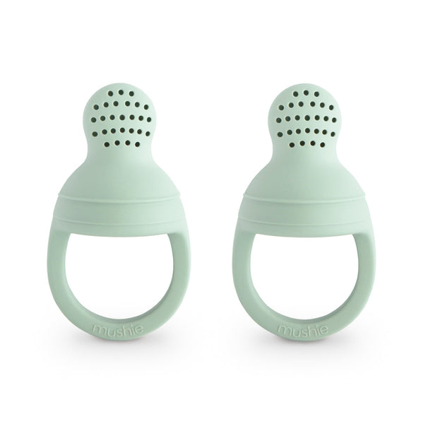 Mushie Silicone Fresh Food Feeder 2-Pack - Cambridge Blue