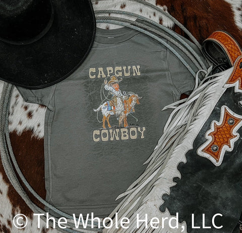 Cap Gun Cowboy Kids Western Graphic Bodysuit & Tee