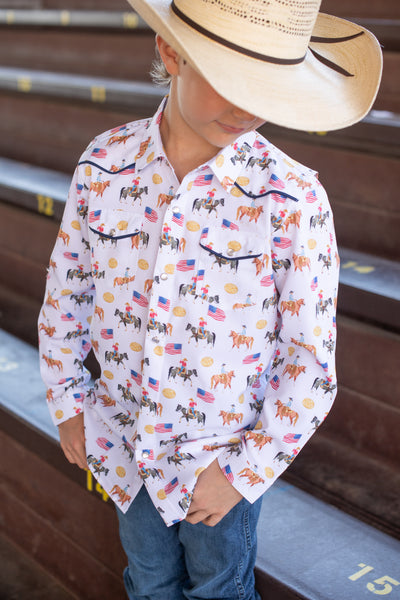 Grand Entry Pearl Snap Long Sleeve Shirt