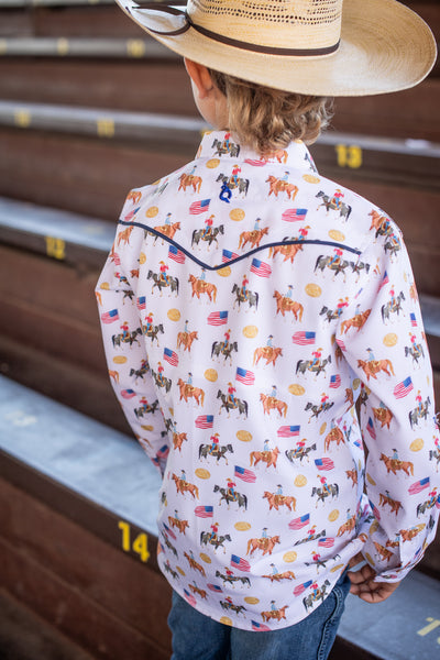 Grand Entry Pearl Snap Long Sleeve Shirt