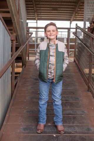 Green/Khaki Classic Camo Vest