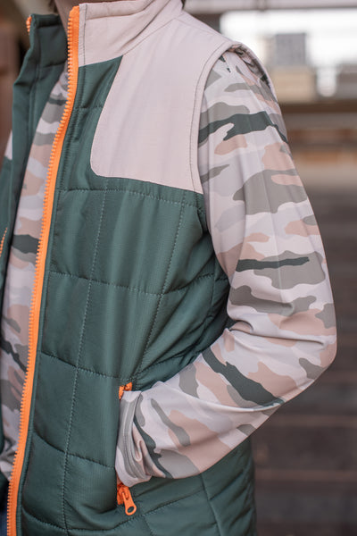 Green/Khaki Classic Camo Vest