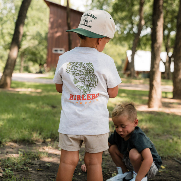 Short Sleeve Tee - Fish Wild - Ash Grey