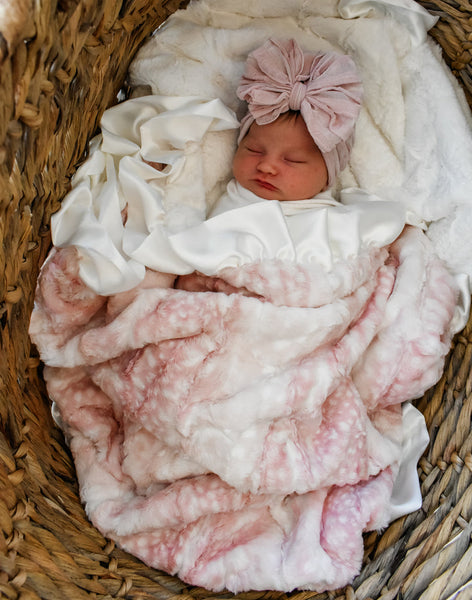 Sweet Pink Fawn Blanket