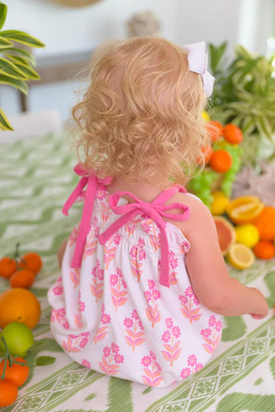 Bridgetown Harbour Hand Block Rosey Romper