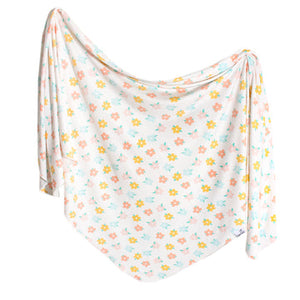 Knit Swaddle Blanket - Daisy