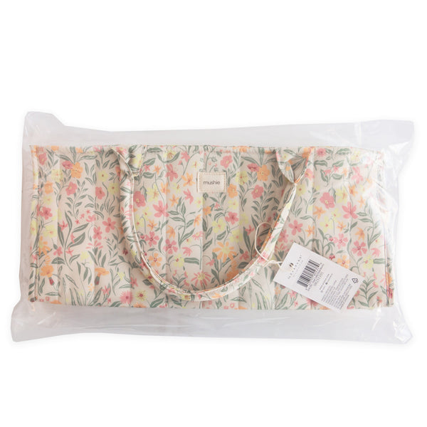 Mushie Diaper Caddy - Pastel Blooms