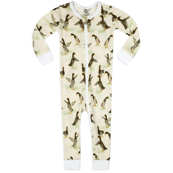 Duck Organic Cotton Zipper Pajama