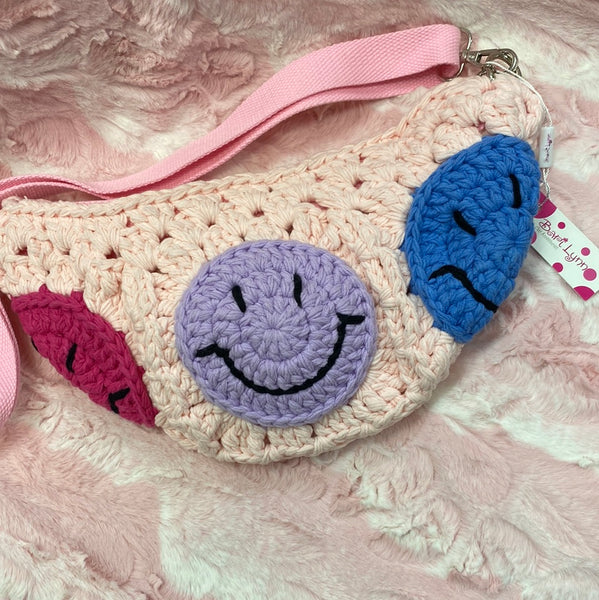 Crochet Smiley Sling Bag