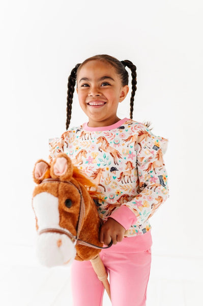 Delilah Ruffle Crewneck Sweater