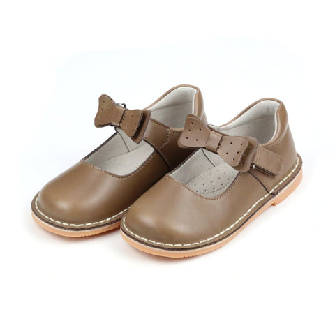 Mocha Iris Bow Strap Mary Jane