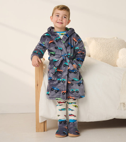 Monster Trucks Fleece Robe