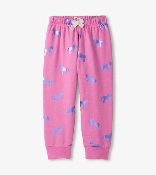 Shimmer Horses Cuffed Track Pants