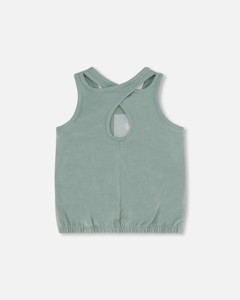 Iceberg Green Printed Tank Top