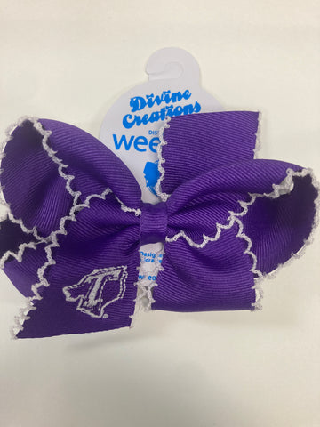 Tarleton Monogrammed Medium Moonstitch Bow