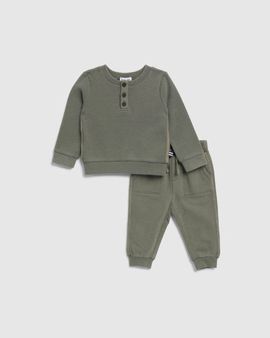 Olive Adventure Thermal Jogger Set