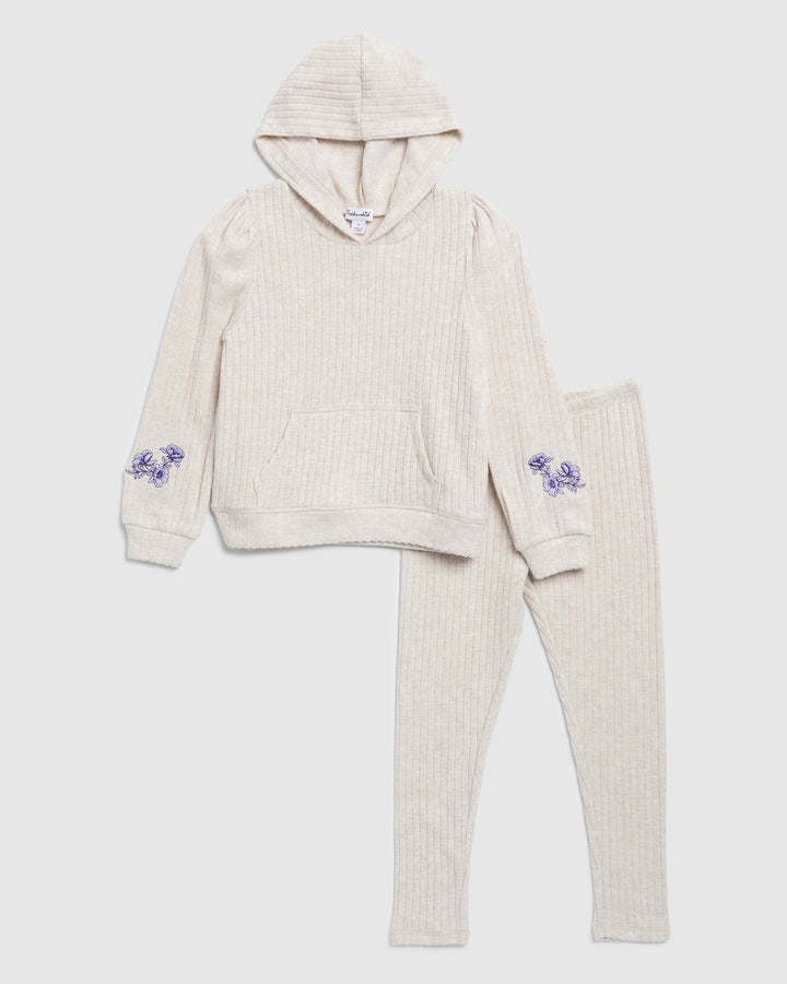 London Rib Pale Oak Hoodie Set