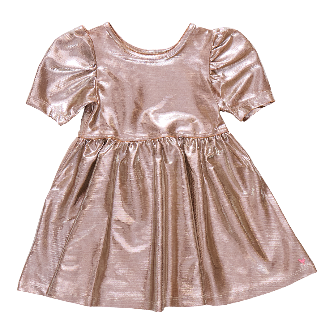 Champagne Lame Laurie Dress