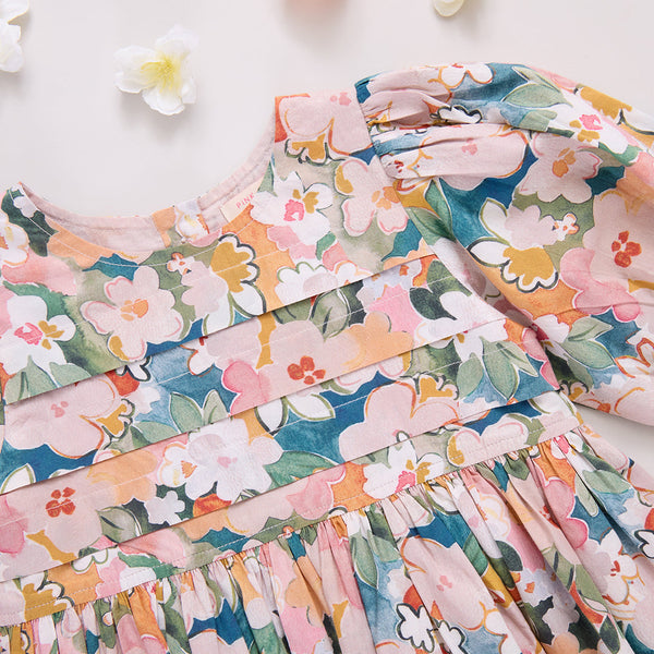 Watercolor Floral Evelyn Dress