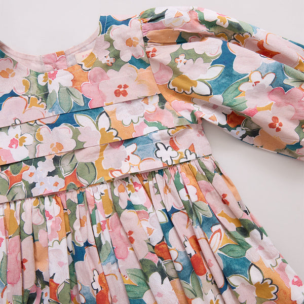 Watercolor Floral Evelyn Dress Set