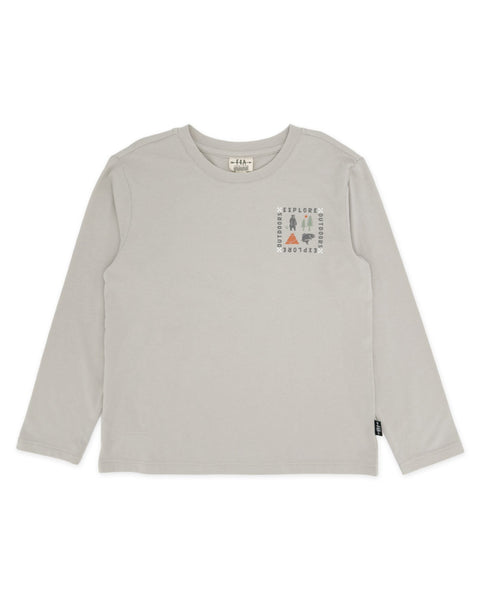 Explore Ls Tee - Slate Grey