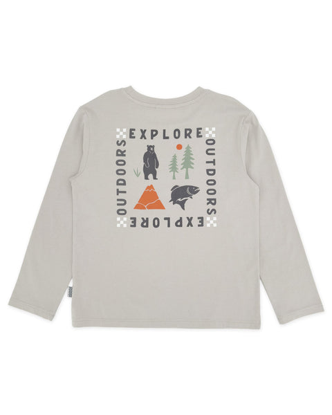 Explore Ls Tee - Slate Grey