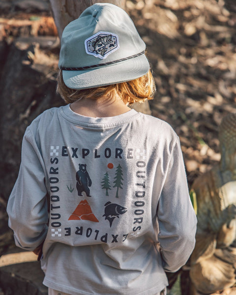 Explore Ls Tee - Slate Grey