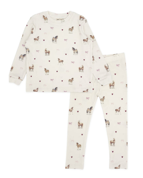 Ava Horse Hacci Set - Ivory