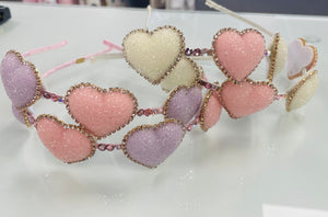 Glitter Hearts Halo Headbands