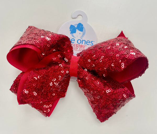 Wee Ones King Sequin Overlay Bows