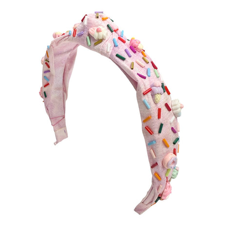 BL Sweet Treat Sprinkle Knot Headband - Pink