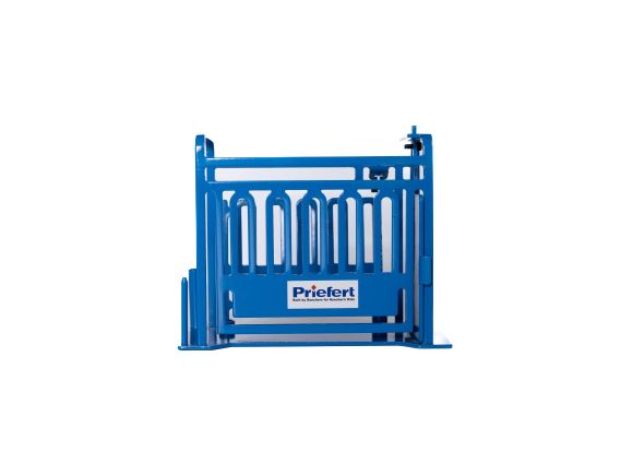 Priefert Cattle Squeeze Chute Blue