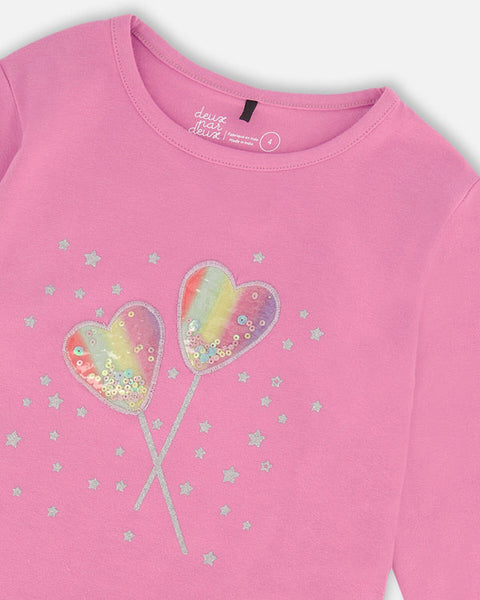 Pink Heart Lollipop Long Sleeve