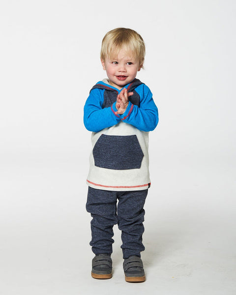 Brushed Jersey Hooded top & Fleece Pant Set