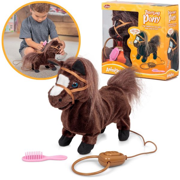 Animigos Trotting Pony - Brown