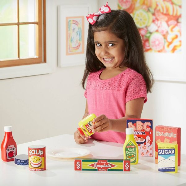 Wooden Pantry Products Play Food Set