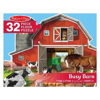 MD Busy Barn Yard Shaped Floor Puzzle - 32 Pieces