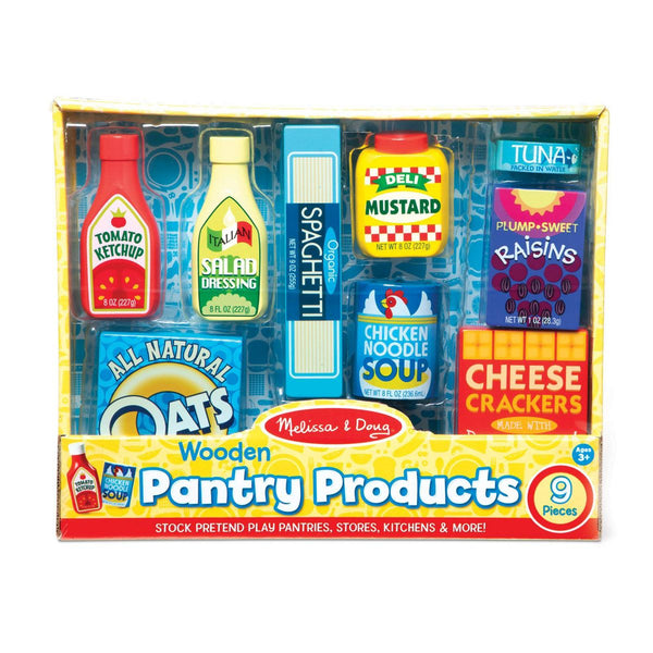 Wooden Pantry Products Play Food Set
