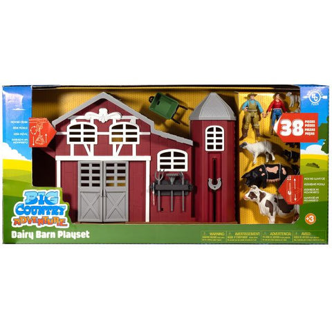 38-Piece Dairy Barn Playset