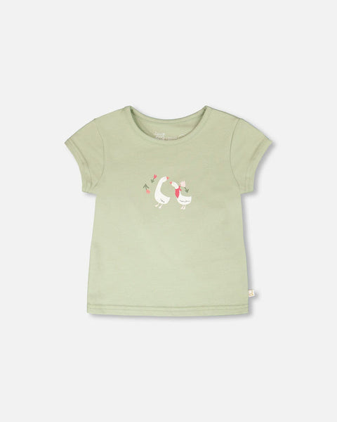 Khaki Green Goose Tee