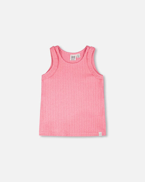 Pink Rib Tank Top
