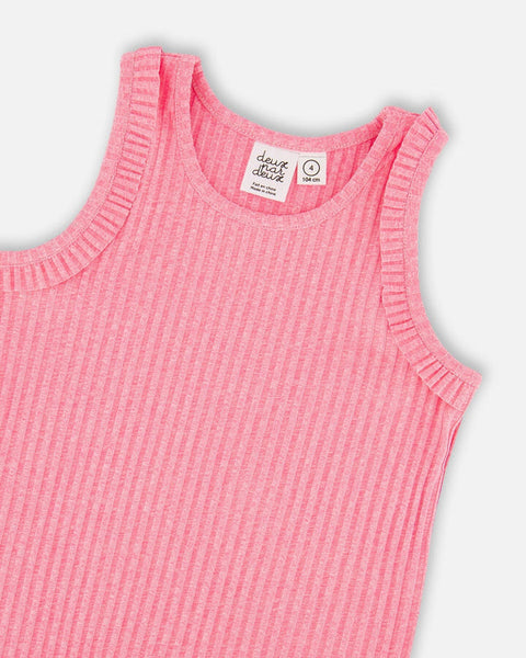 Pink Rib Tank Top