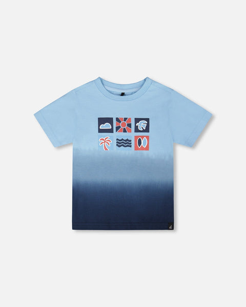 Blue Gradient Summer Tee